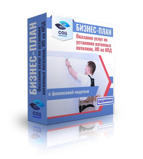 Бизнес-план "Оказание услуг по установке натяжных потолков", ИП на НПД