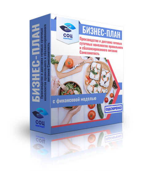 Бизнес-план "Организация производства и доставки суточных комплектов правильного и сбалансированного питания", самозанятость