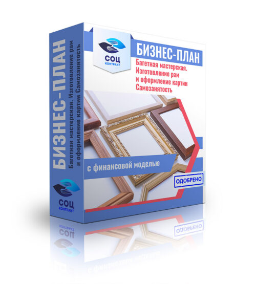 Бизнес-план "Услуги багетной мастерской. Изготовление рам и оформление картин". Самозанятость