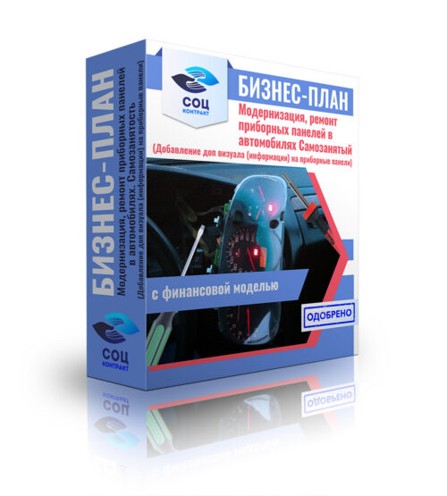 Бизнес-план "Модернизация, ремонт приборных панелей в автомобилях. Добавление визуала (информации) на приборную панель", самозанятость