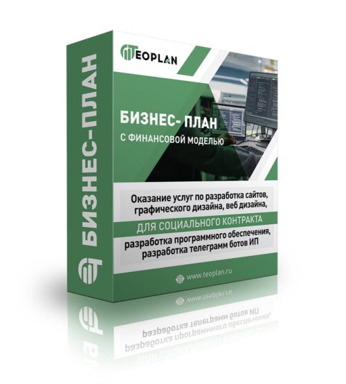 Бизнес-план "Оказание услуг по разработка сайтов, разработке графического дизайна, веб дизайна, разработка программного обеспечения, разработка телеграмм ботов", ИП