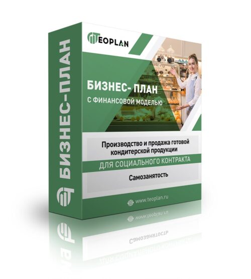 Бизнес-план «Производство и продажа готовой кондитерской продукции - самозанятый» с финансовой моделью