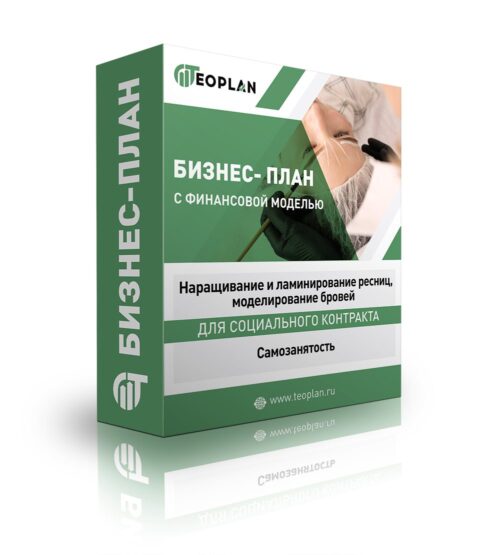 Бизнес-план «Наращивание и ламинирование ресниц, моделирование бровей- Самозанятость» с финансовой моделью