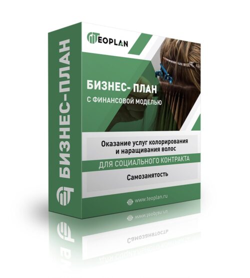 Бизнес-план "Оказание услуг колорирования и наращивания волос", самозанятость