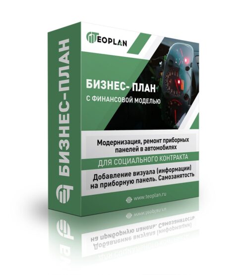 Бизнес-план "Модернизация, ремонт приборных панелей в автомобилях. Добавление визуала (информации) на приборную панель", самозанятость