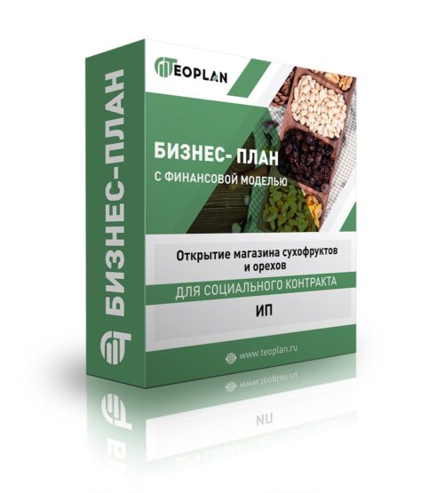 Бизнес-план "Открытие магазина сухофруктов и орехов", ИП