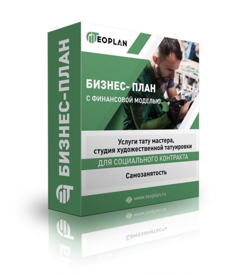 Бизнес-план "Услуги тату мастера, студия художественной татуировки", самозанятость
