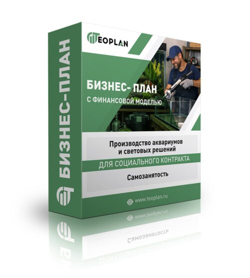 Бизнес-план "Производство аквариумов и световых решений", самозанятость