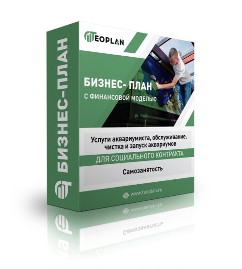 Бизнес-план "Услуги аквариумиста, обслуживание, чистка и запуск аквариумов". Самозанятость