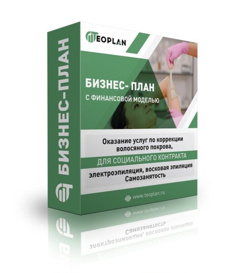 Бизнес-план "Оказание услуг по коррекции волосяного покрова, электроэпиляция, восковая эпиляция", самозанятость