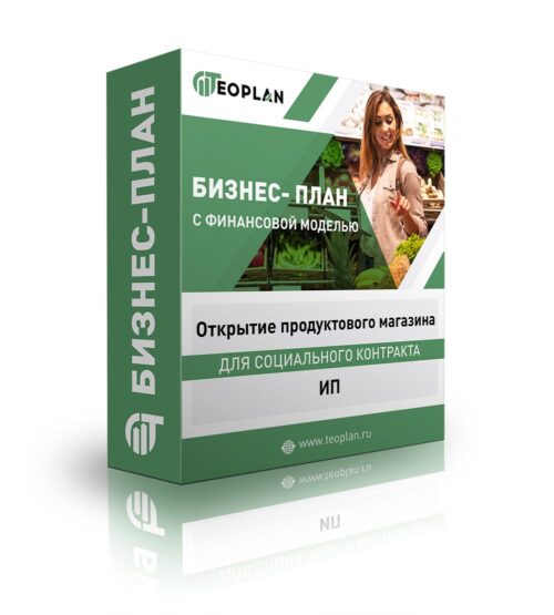 Бизнес-план "Открытие продуктового магазина", ИП