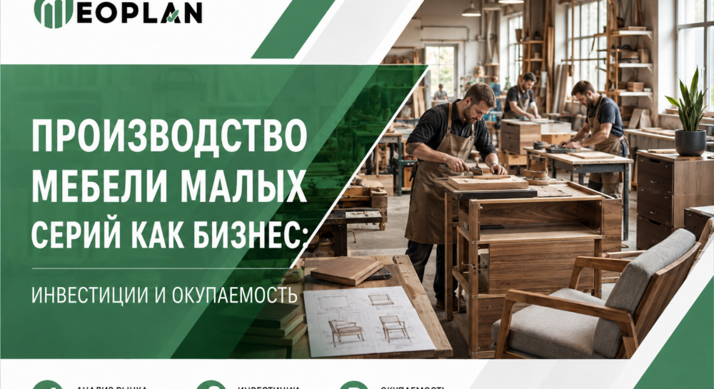 Бизнес-план производства мебели малых серий с финансовой моделью