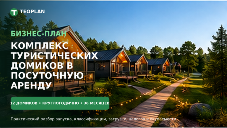 Комплекс туристических домиков в посуточную аренду: инвестиции и окупаемость
