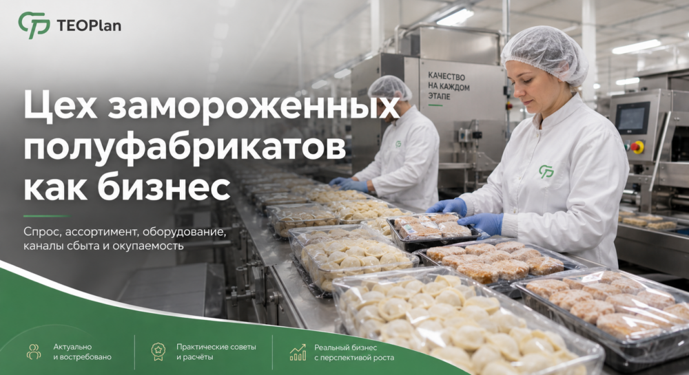 Цех замороженных полуфабрикатов как бизнес