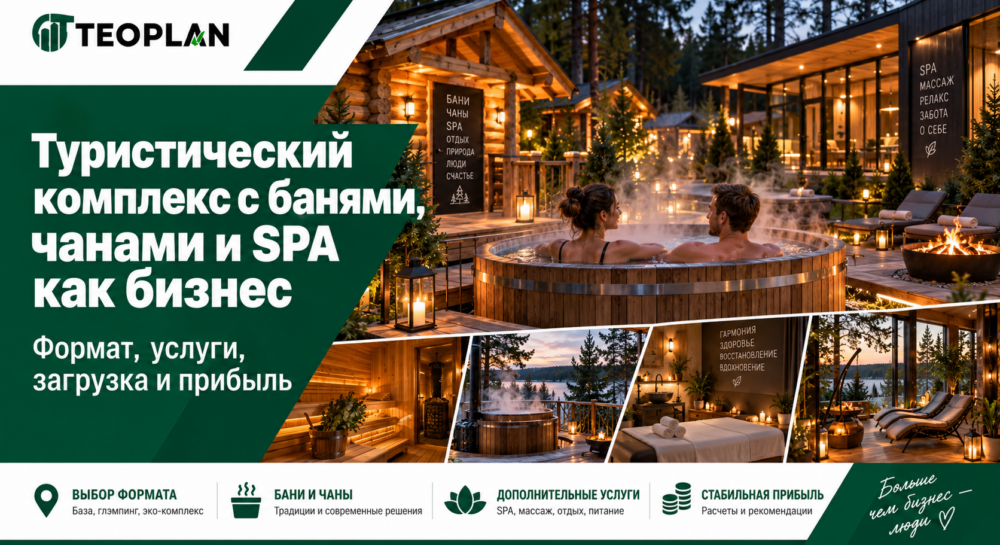 Как открыть туристический комплекс с банями, чанами и SPA