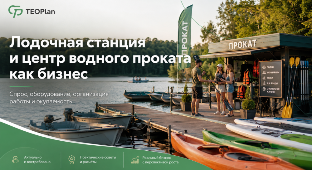 Лодочная станция и центр водного проката как бизнес
