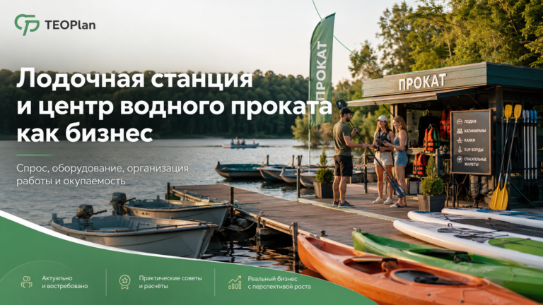 Лодочная станция и центр водного проката как бизнес