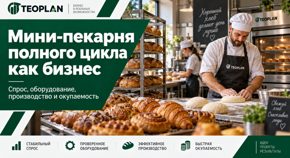 Как открыть мини-пекарню полного цикла