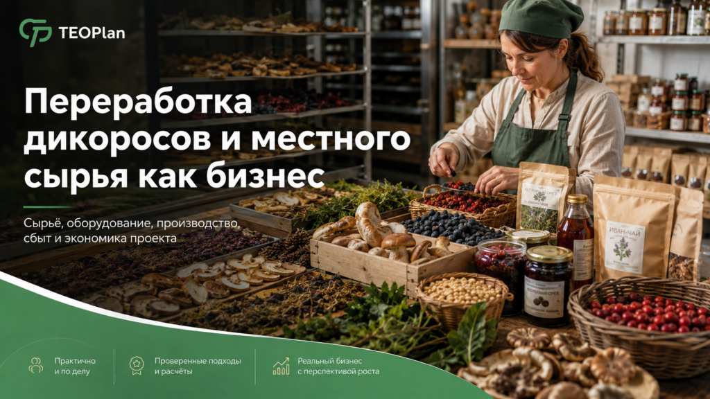 Переработка дикоросов как бизнес: цех, оборудование и экономика