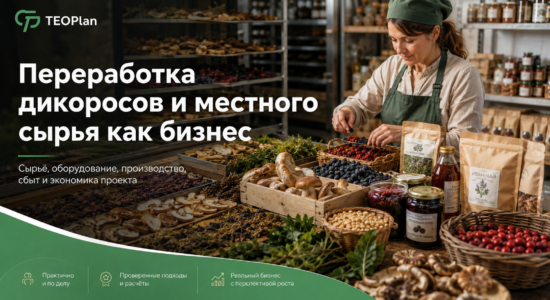 Переработка дикоросов как бизнес: цех, оборудование и экономика