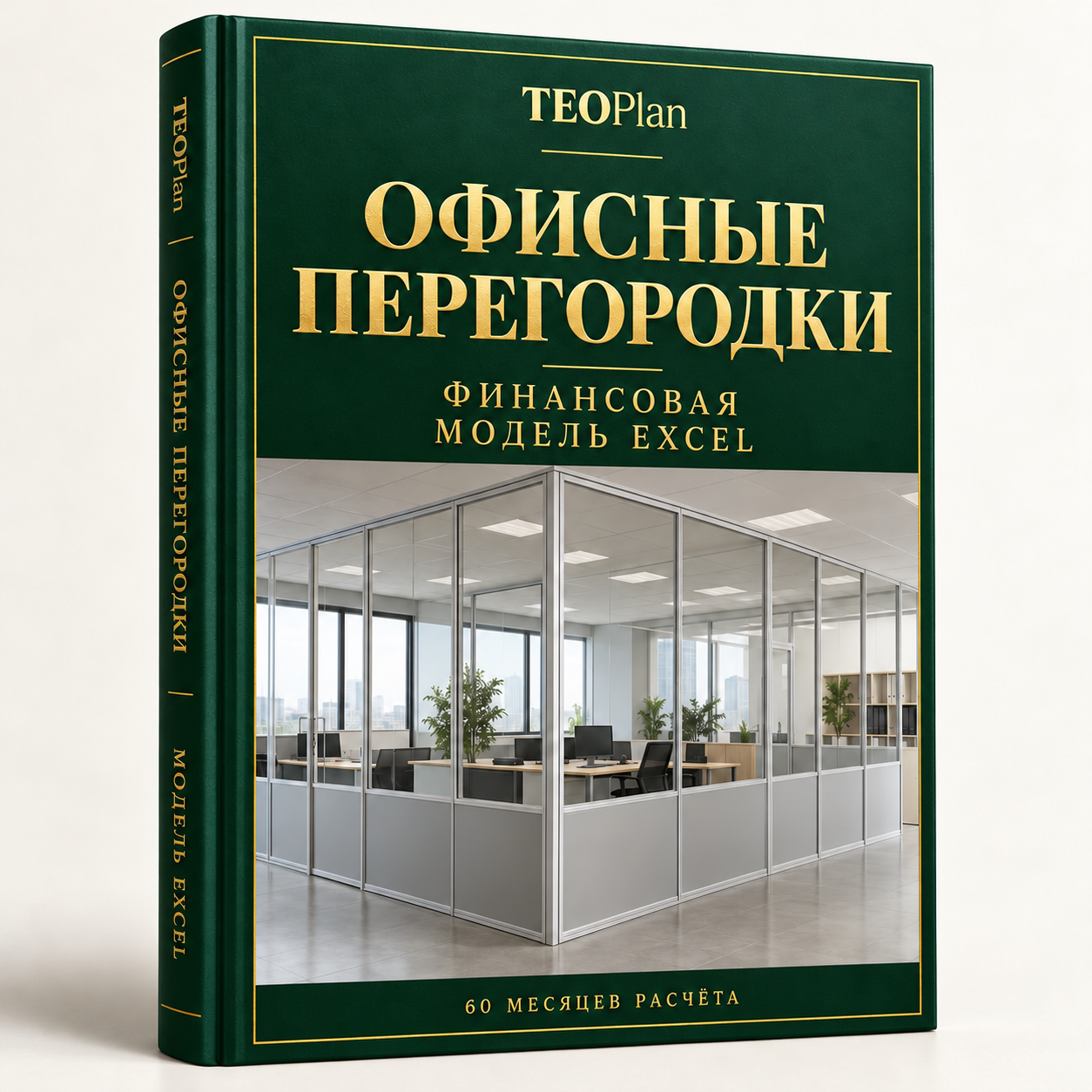 Алюминиевые офисные перегородки — финансовая модель Excel TEOPlan, 60 месяцев