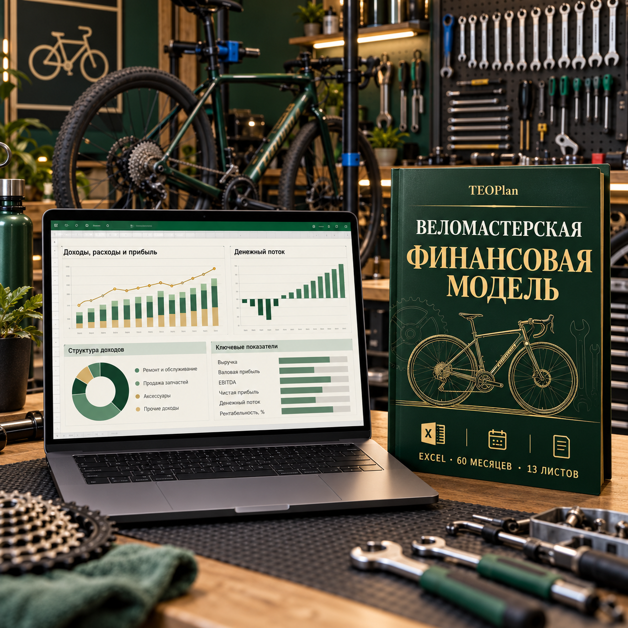 Финансовая модель веломастерской в Excel — TEOPlan