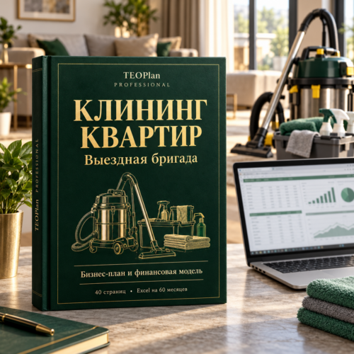 Клининг квартир — бизнес-план на 40 страницах и финансовая модель TEOPlan