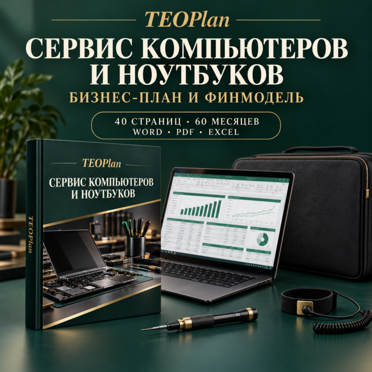 Сервис компьютеров и ноутбуков — бизнес-план и финансовая модель