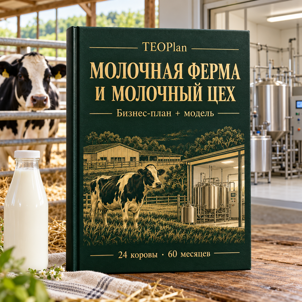 Молочная ферма на 24 коровы и молочный цех — бизнес-план и финансовая модель TEOPlan