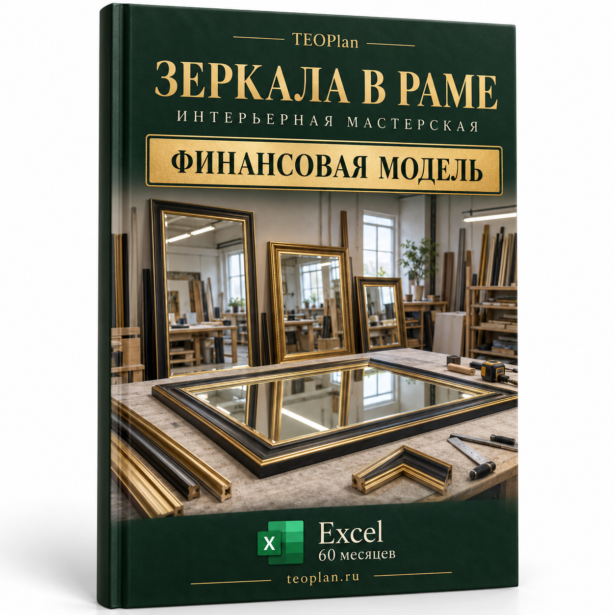 Финансовая модель изготовления зеркал в декоративной раме в Excel