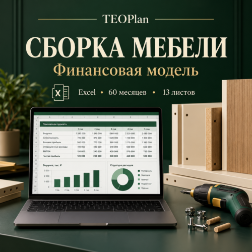 Финансовая модель выездной сборки мебели в Excel — TEOPlan