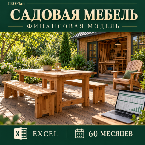 Финансовая модель производства садовой мебели в Excel