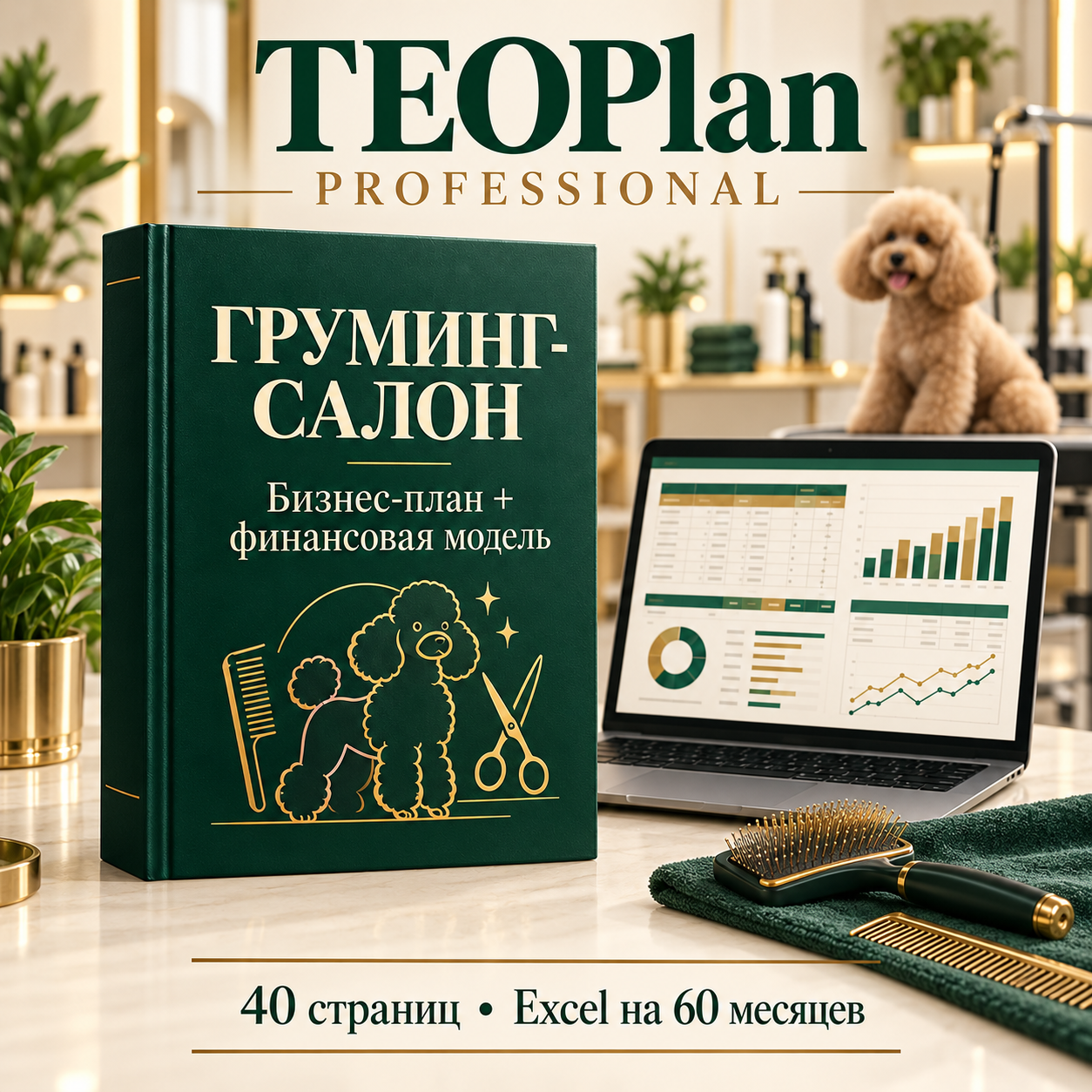 Бизнес-план груминг-салона с финансовой моделью Excel на 60 месяцев — TEOPlan