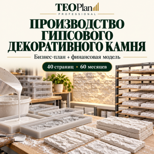Гипсовый декоративный камень — бизнес-план TEOPlan Professional