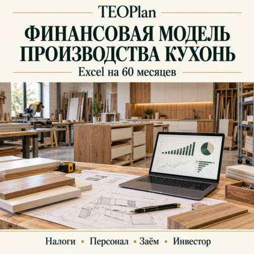 Финансовая модель производства кухонь на заказ в Excel