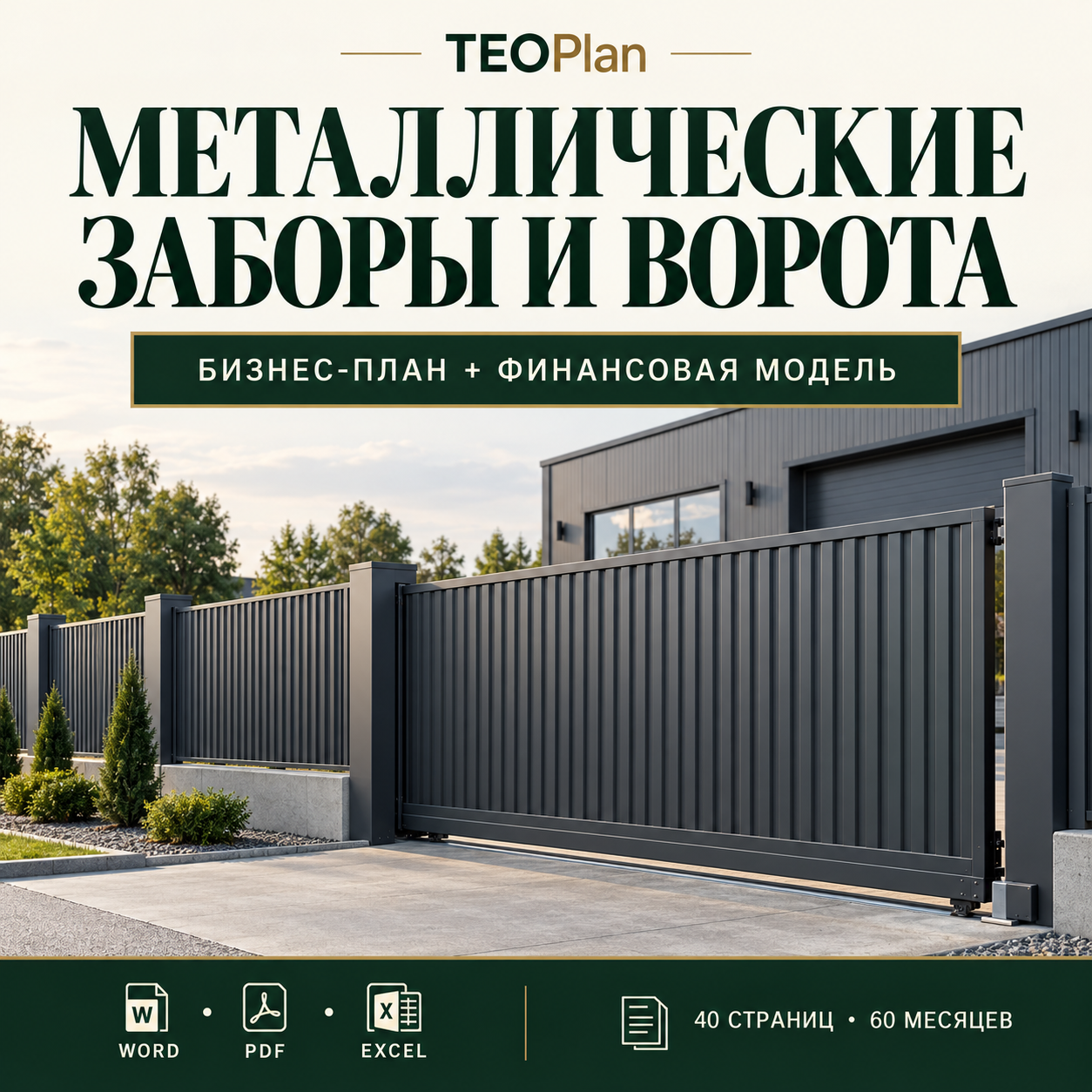 Производство металлических заборов и ворот — бизнес-план и финансовая модель TEOPlan