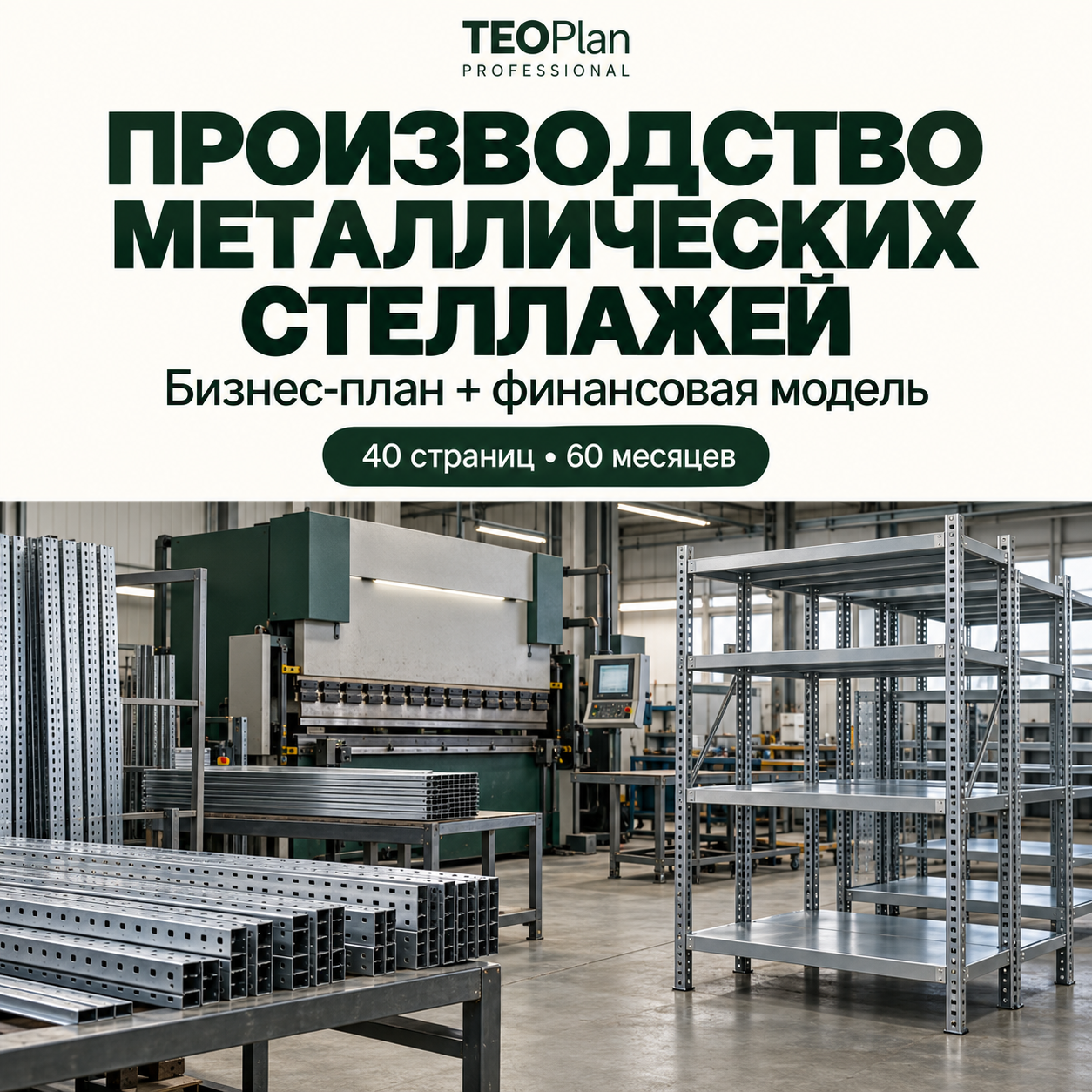 Бизнес-план производства металлических стеллажей — TEOPlan Professional