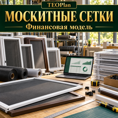 Финансовая модель производства москитных сеток в Excel