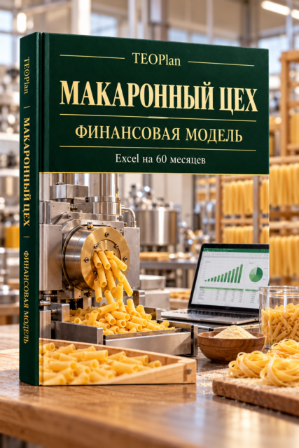 Цех сухих макарон — финансовая модель Excel