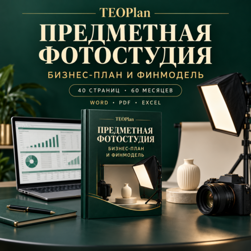 Предметная фотостудия — бизнес-план и финансовая модель TEOPlan