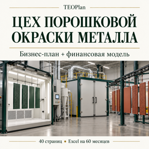 Цех порошковой окраски металла — бизнес-план и финансовая модель TEOPlan