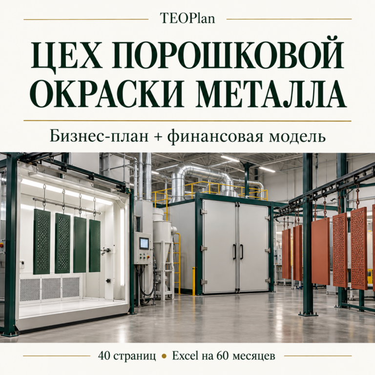 Цех порошковой окраски металла — бизнес-план и финансовая модель