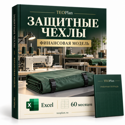Защитные чехлы — финансовая модель Excel TEOPlan