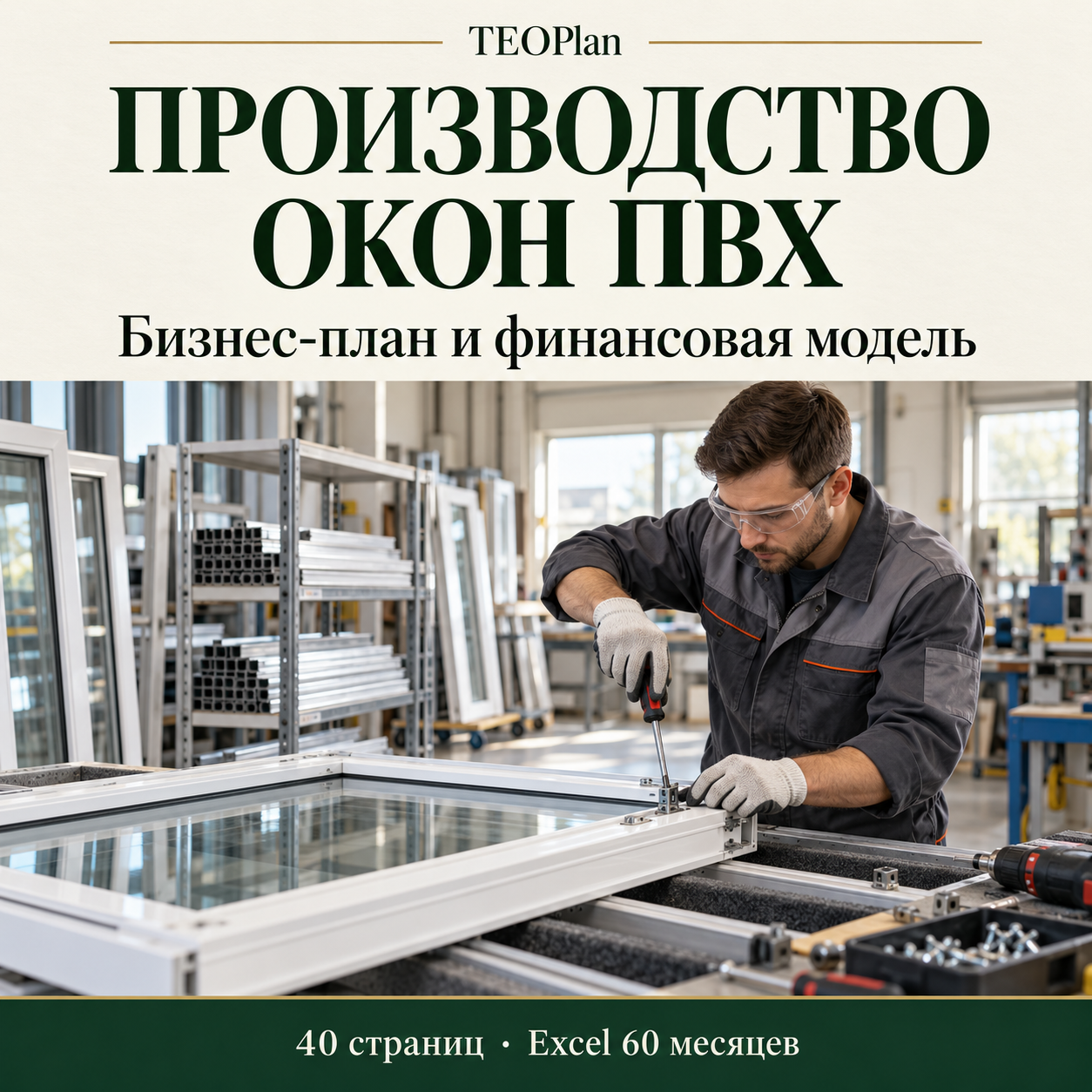 Производство окон ПВХ — бизнес-план и финансовая модель TEOPlan
