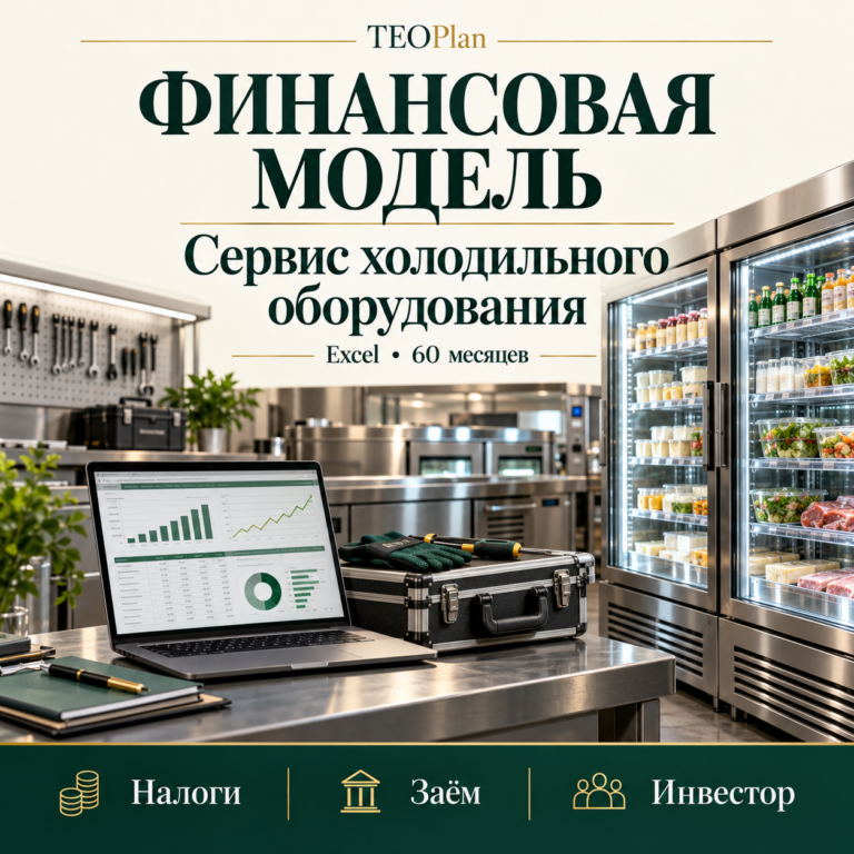 Финансовая модель сервиса холодильного оборудования в Excel