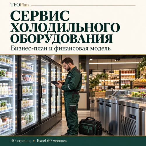 Сервис холодильного оборудования — бизнес-план на 40 страниц и финансовая модель TEOPlan