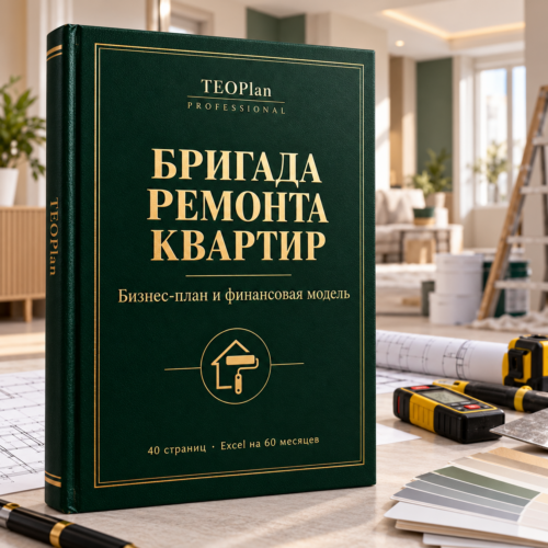 Бригада ремонта квартир — бизнес-план и финансовая модель TEOPlan