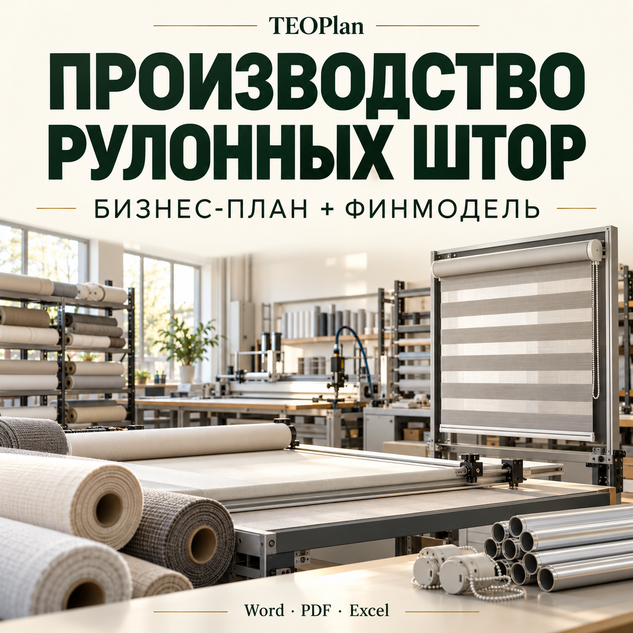 Производство рулонных штор — бизнес-план и финансовая модель TEOPlan
