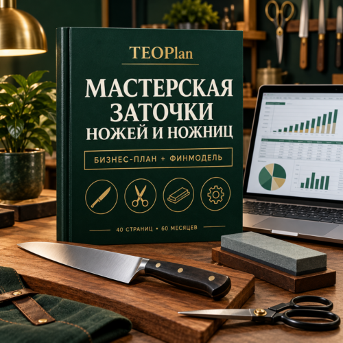 Мастерская заточки ножей и ножниц — бизнес-план и финансовая модель TEOPlan