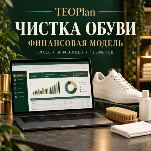 Финансовая модель мастерской чистки обуви в Excel — TEOPlan